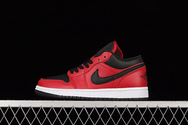 All categories Air Jordan Jordan series basketball shoes Air Jordan 1 Low Z version Air Jordan 1 Low AJ1 Joe 1 new black and red low-top cultural basketball shoes 553560-605